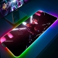 Eco-friendly Cyberpunk 2077 Glowing RGB LED Mouse Pad 4mm Thickness for Gaming Keyboard USB Anti-slip Rubber Base Desk Mat